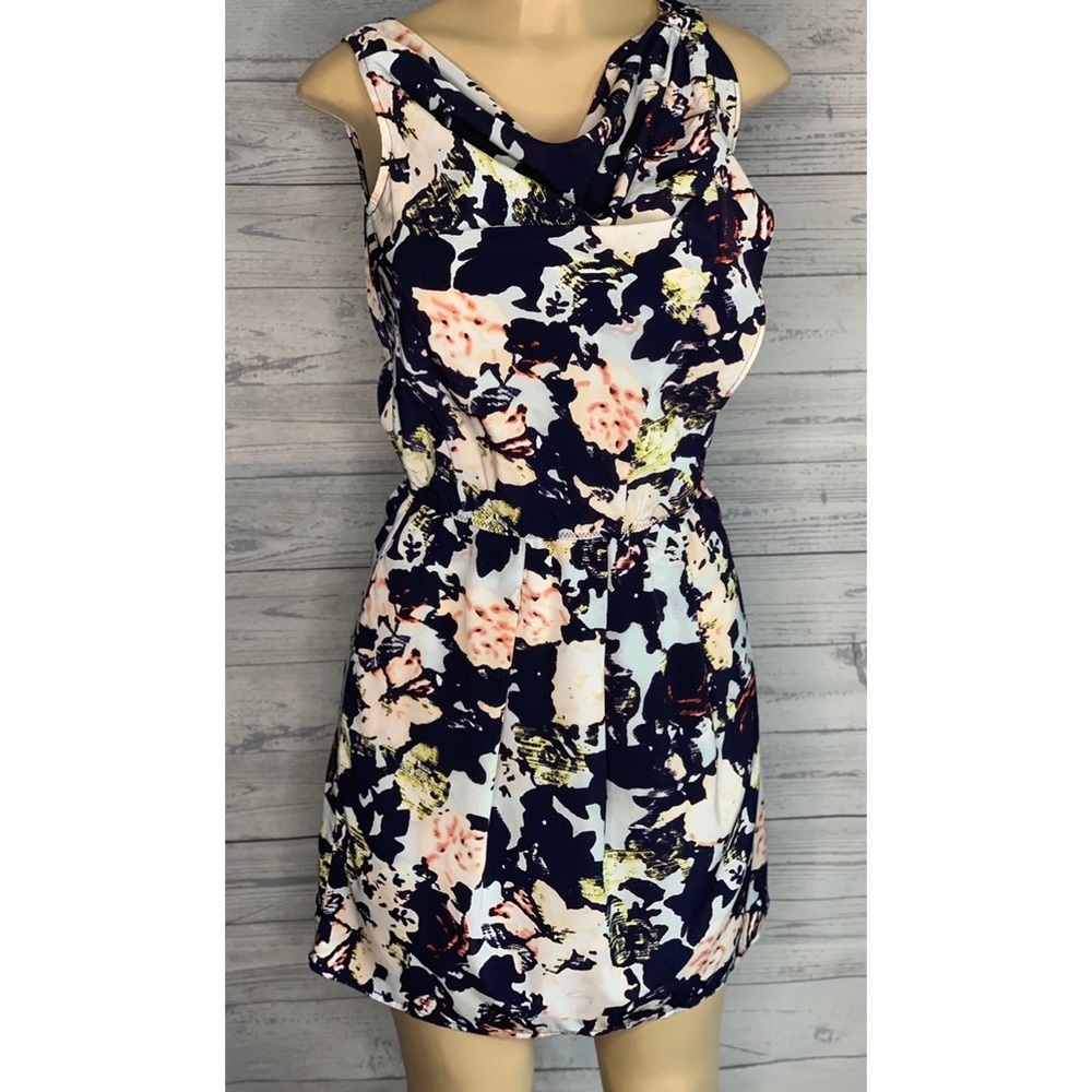GAP Floral Sleeveless Cowl Neck Dress Sz 0